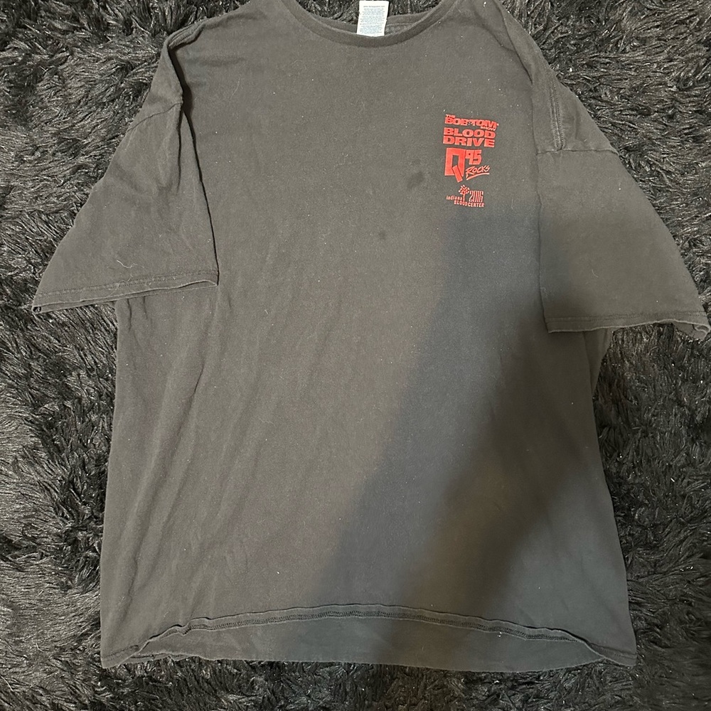 Vintage Delta Pro Weight The Bob & Tom Show Give Blood Single Stitch T Shirt